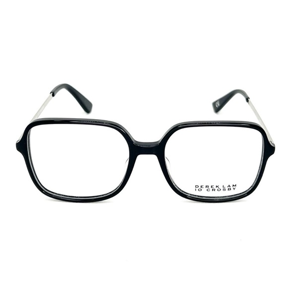NEW Derek Lam 10 Crosby Noah Frames Black & Silver Glasses Full Rim Eyewear